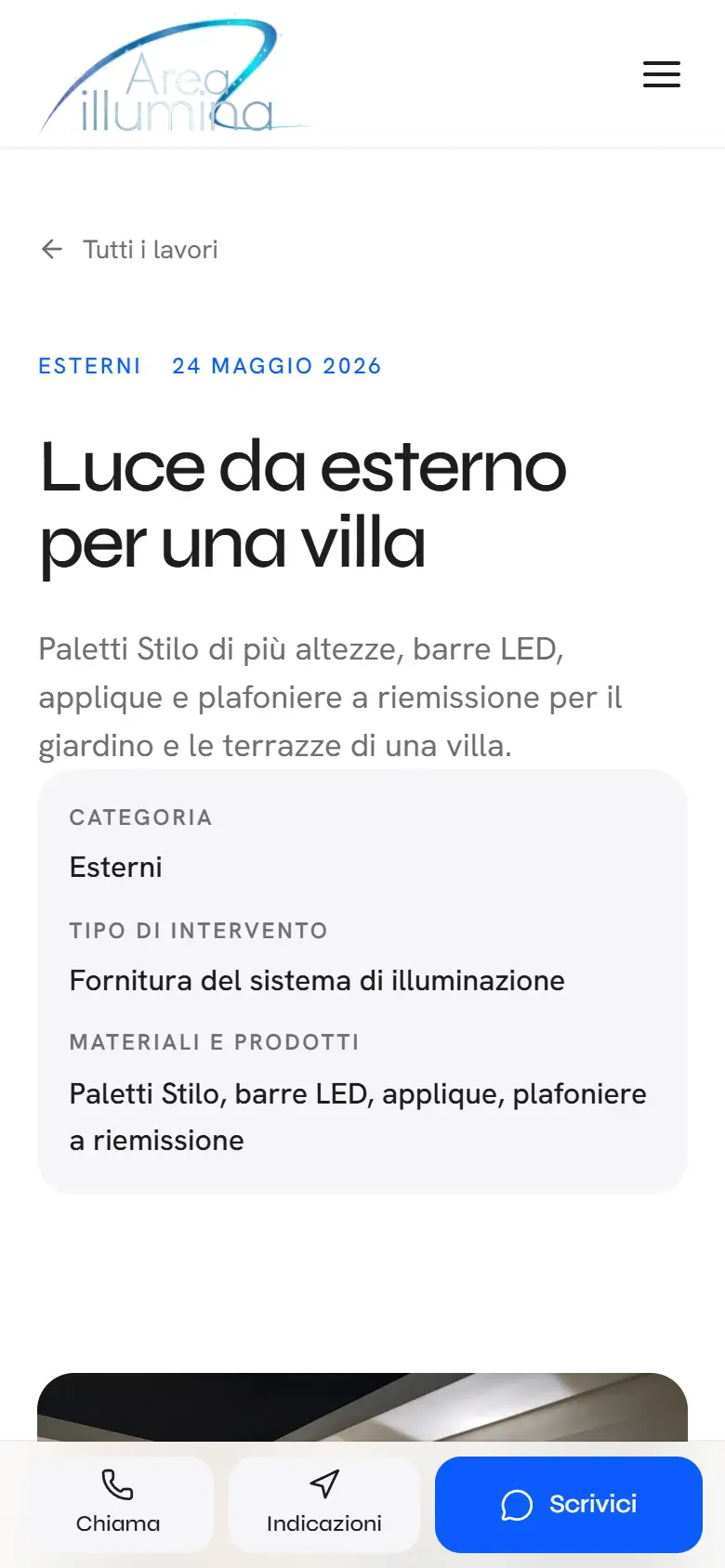 Area Illumina su smartphone, schermata 3